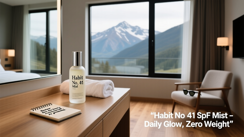 Habit No. 41 SPF Mist Review: A Hospitality-Focused Assessment of Daily Sun Protection for Frontline Staff and Guests