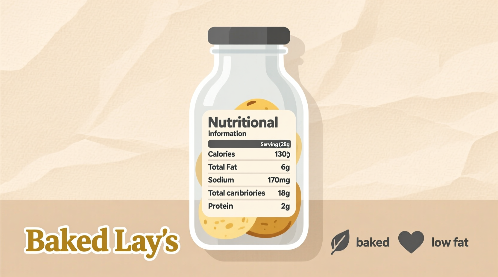 baked lays potato chips nutrition