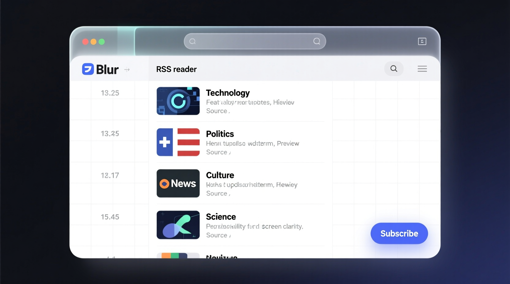 newsblur is an online rss reader that displays the actu