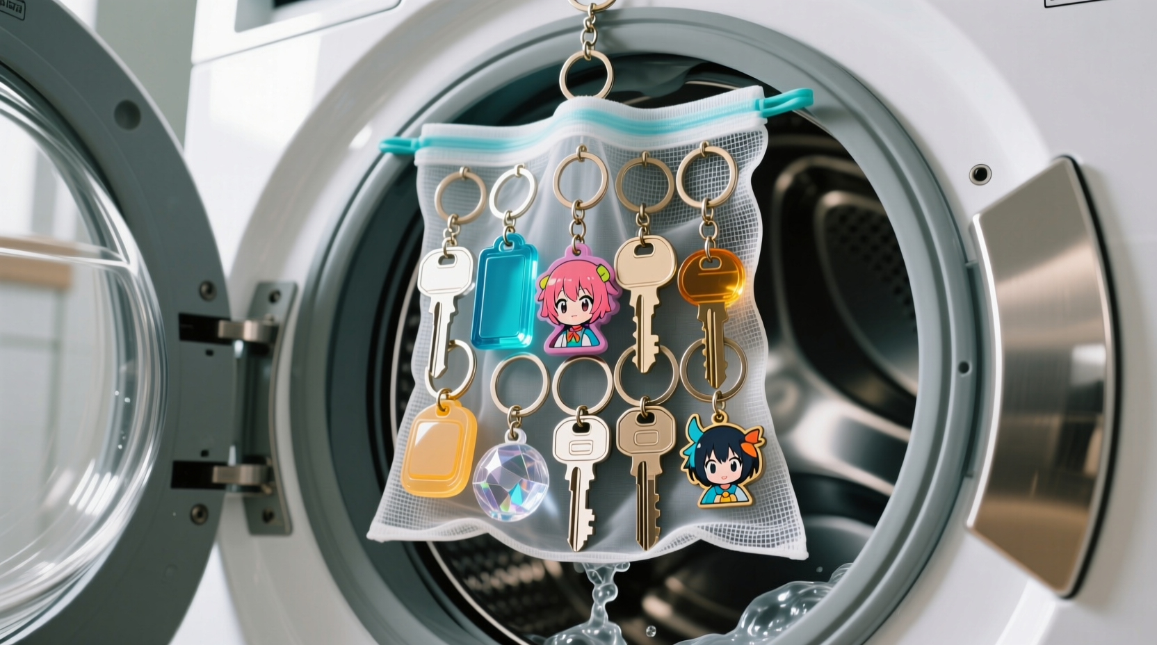 how to sanitize anime keychains in laundry