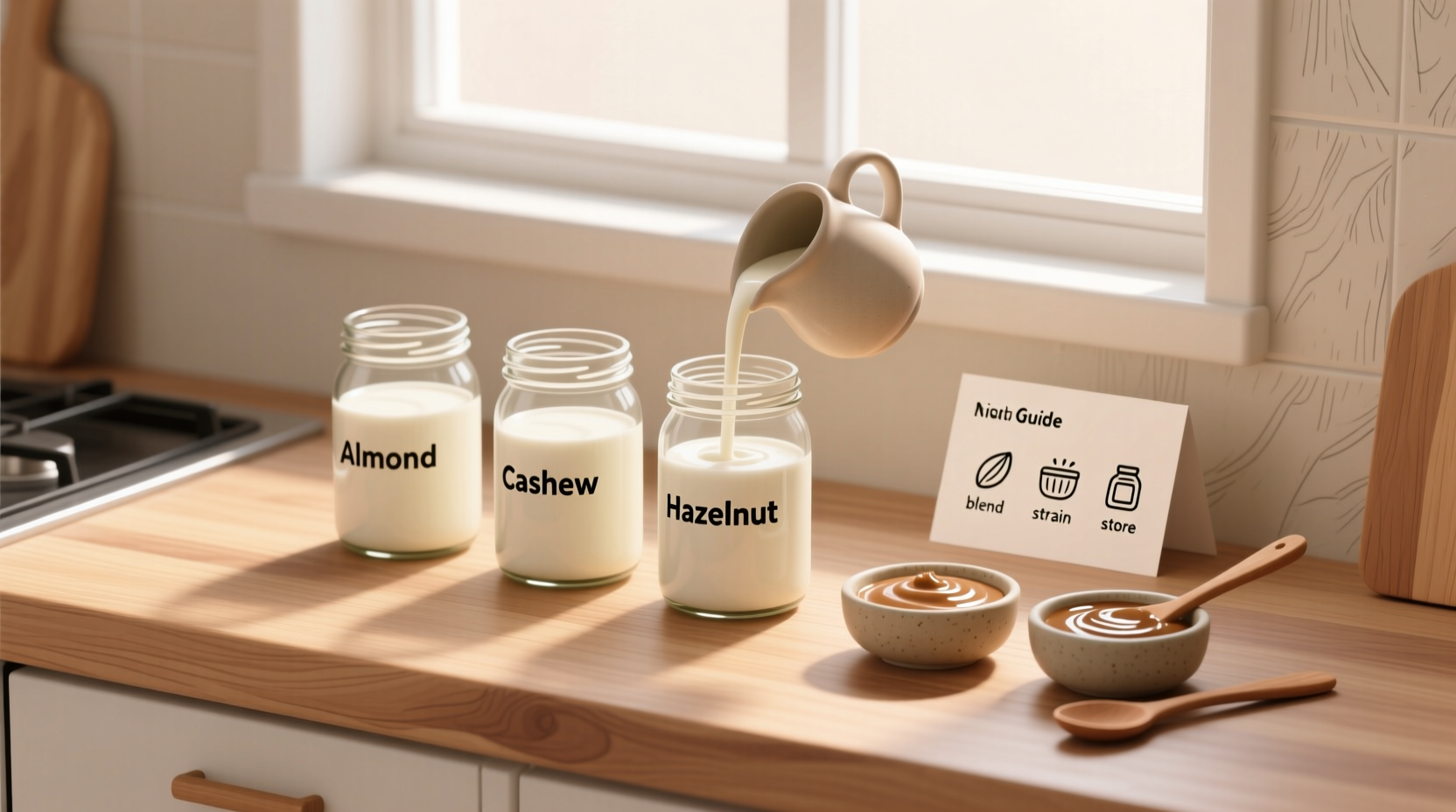 make your own nut milk and butters with this visual gui