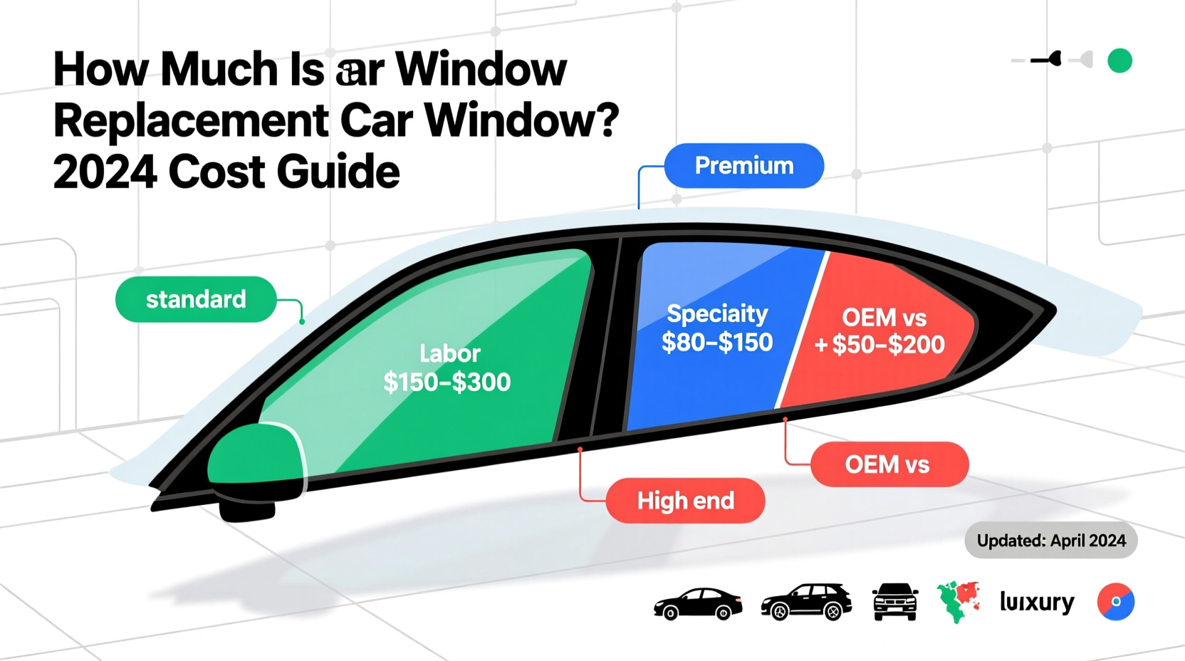 how much is a replacement car window