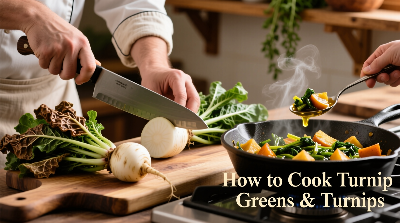 how to cook turnip greens and turnips
