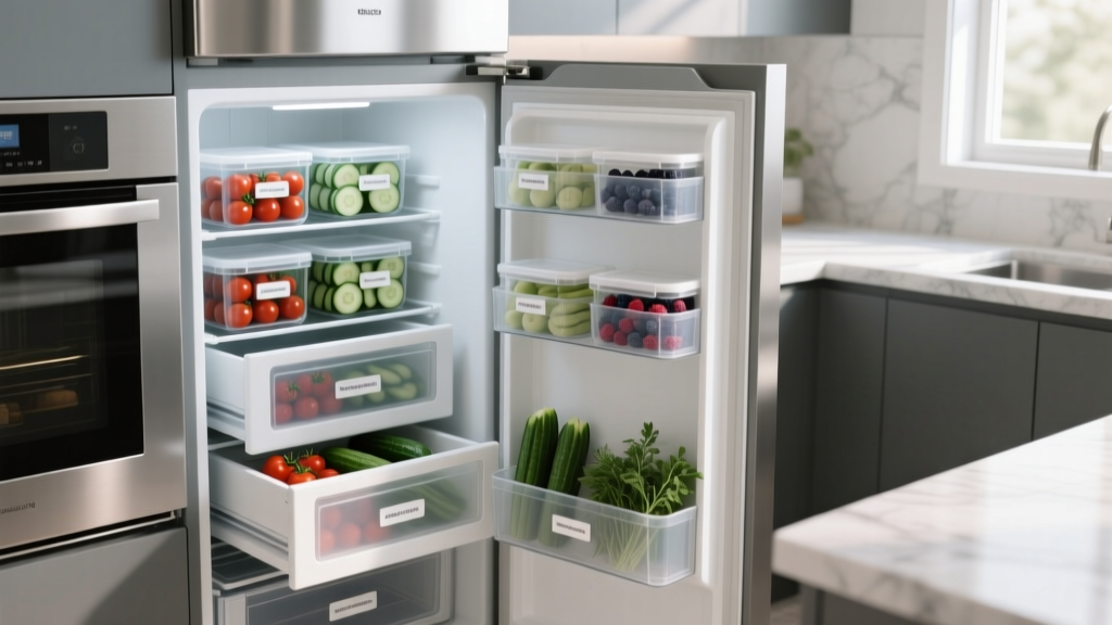 Does The Container Store Sell Divided Fridge Drawers?