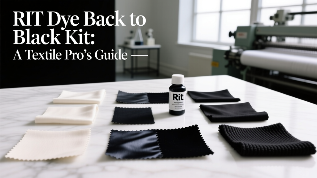 RIT Dye Back to Black Kit: A Textile Pro’s Guide