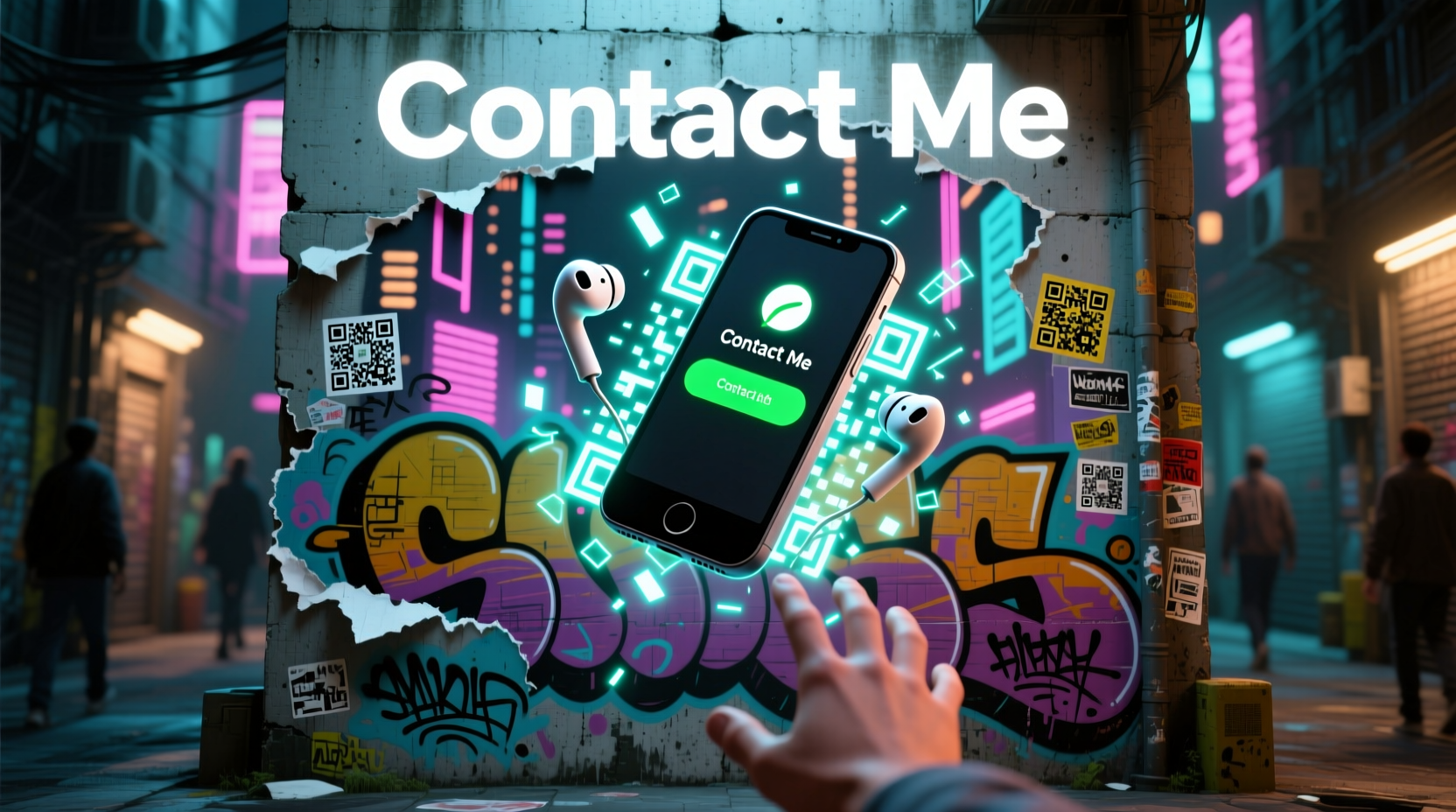 get back your lost gadget with contact information wall