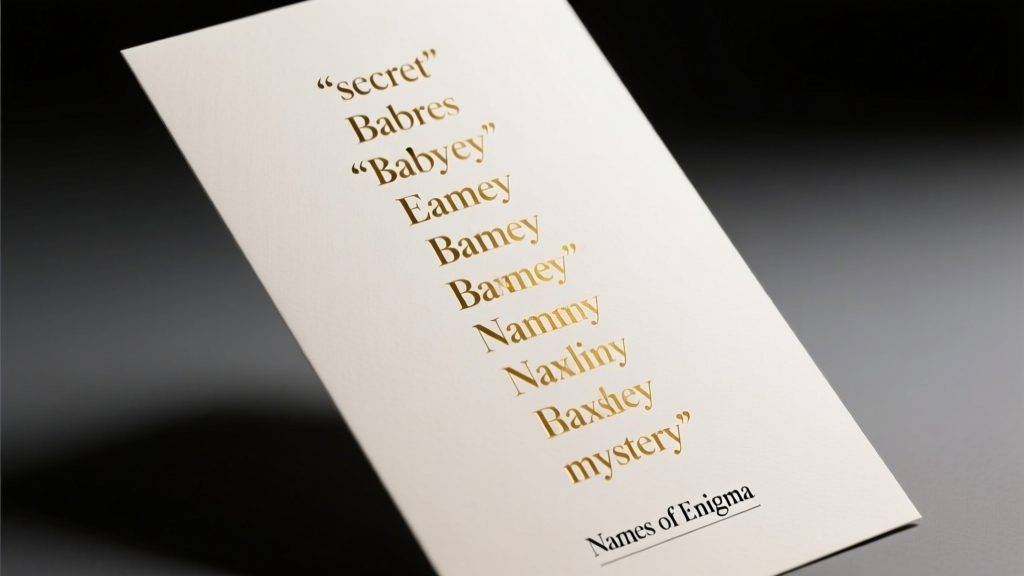 A List of Baby Names Meaning Secret or Mystery: Cultural Origins, Linguistic Roots, and Practical Naming Insights for Toddlers and Families