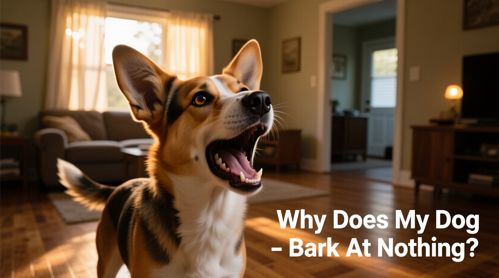 why does my dog bark at nothing and when to consult a trainer