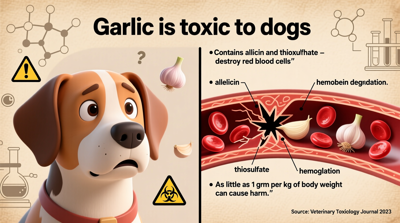 why is garlic bad for dogs