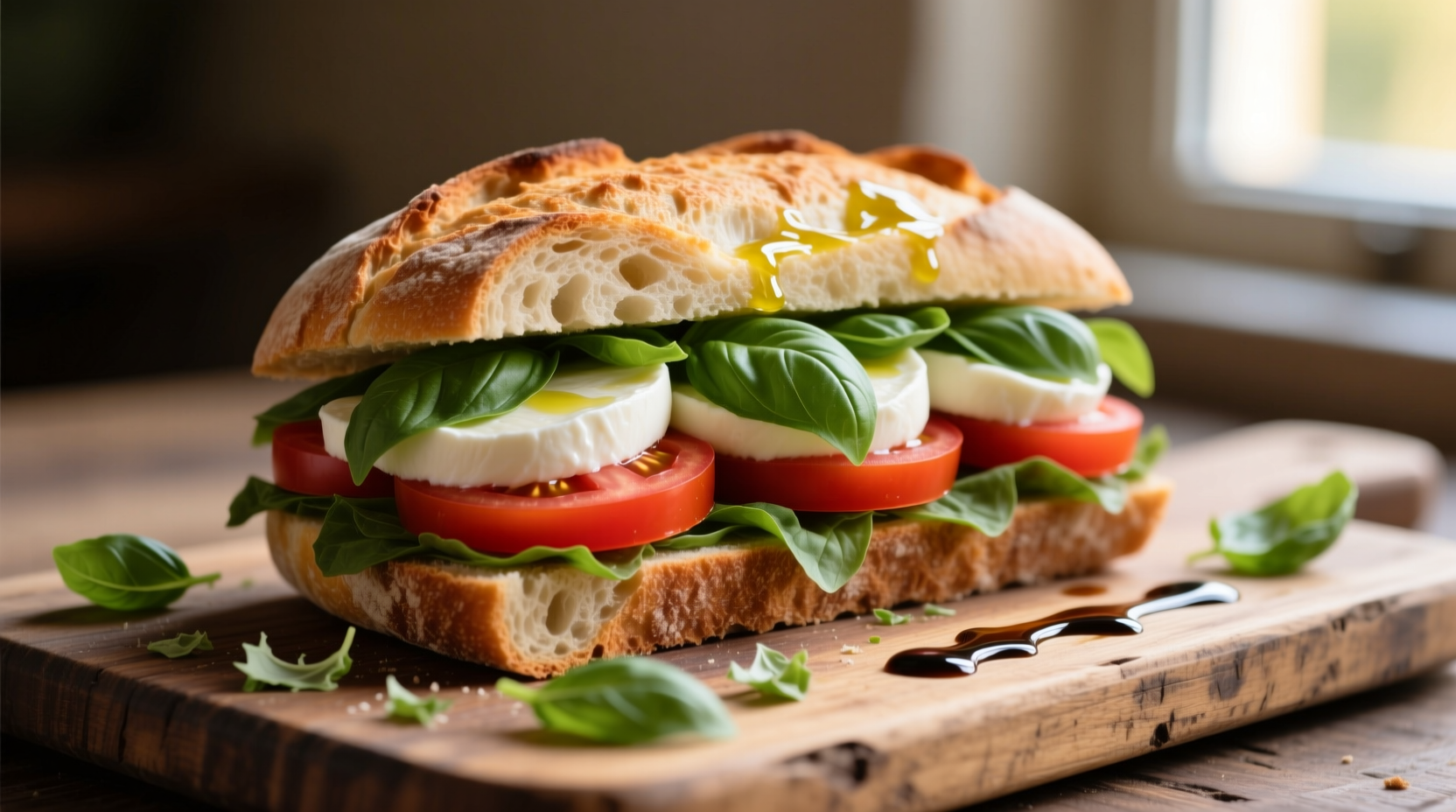 Perfect Basil Tomato Mozzarella Sandwich Recipe & Tips