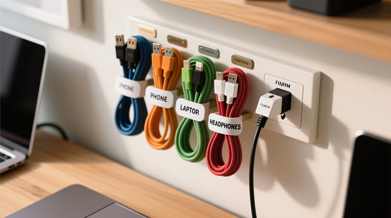 how to label cords easily so you never confuse chargers again