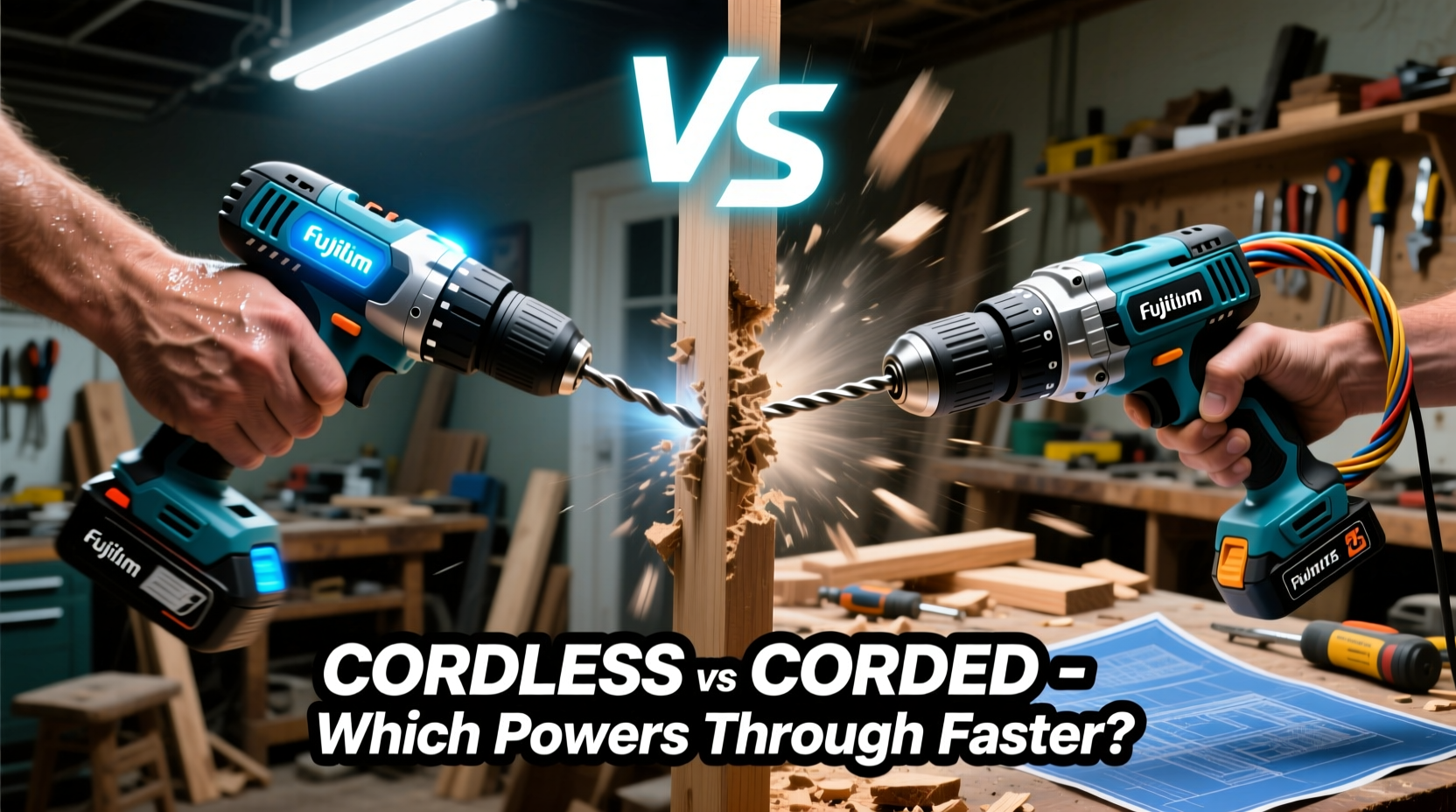 cordless drill vs corded which powers through home projects faster