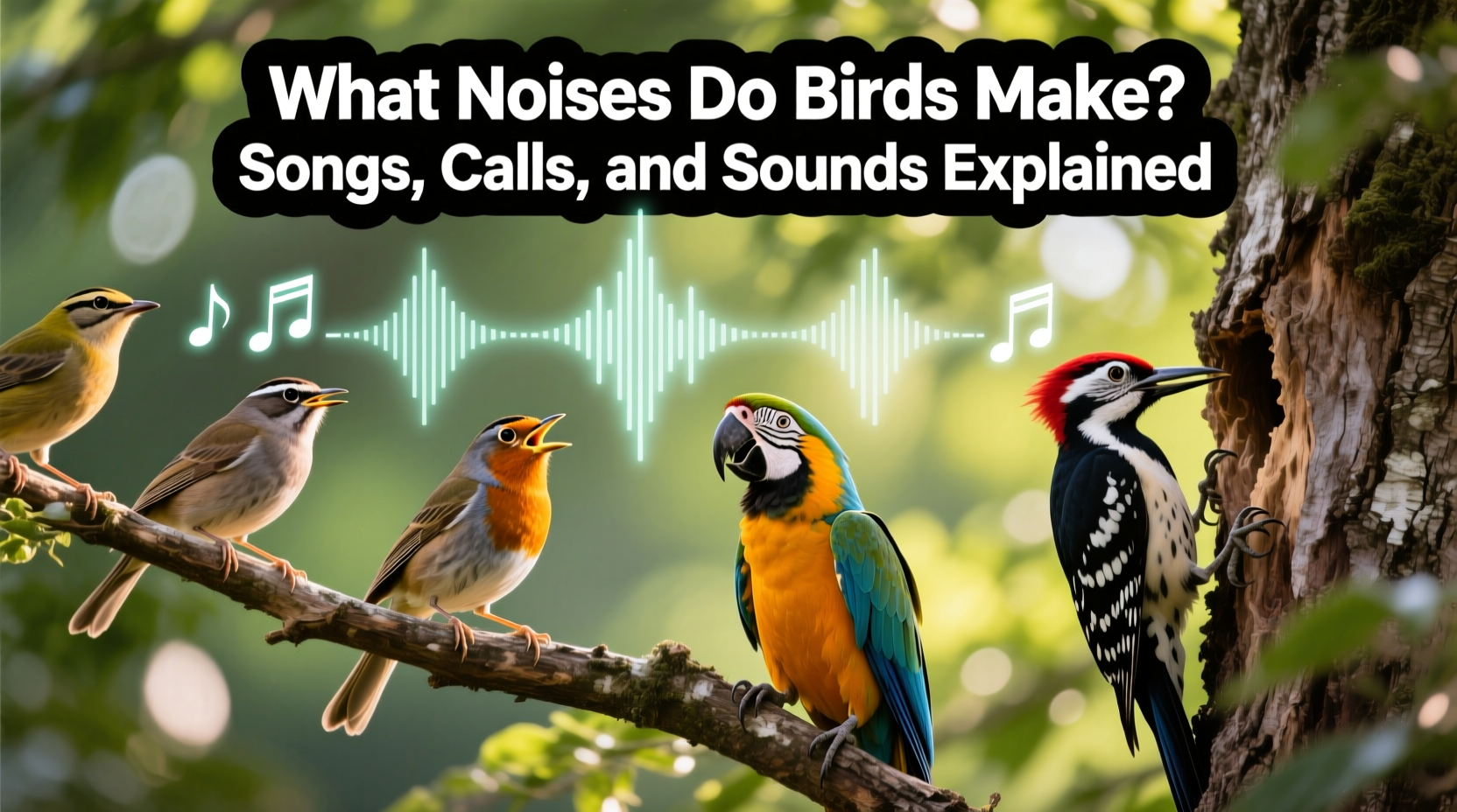what noises do birds make
