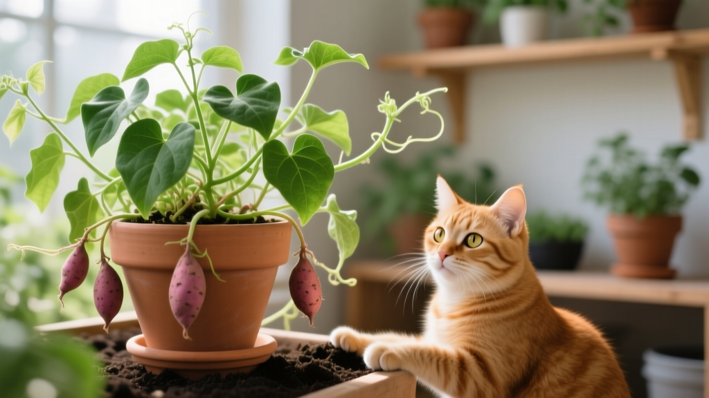 Sweet Potato Plants and Cats: Safe Propagation Guide