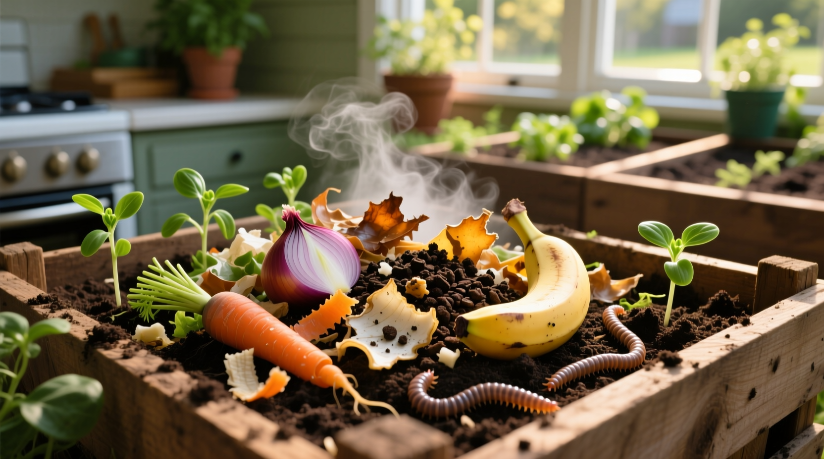 kitchen scraps for garden