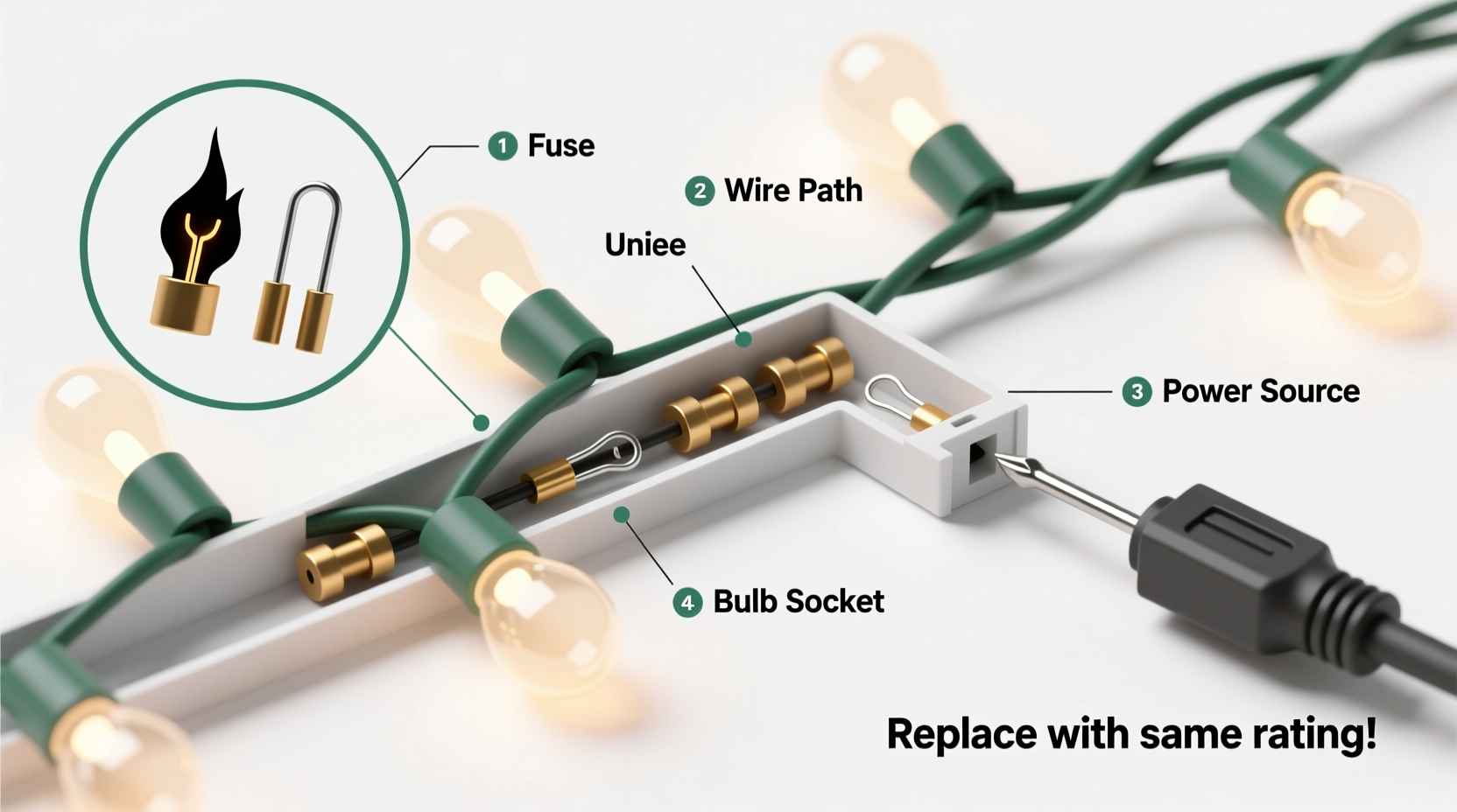 why do christmas lights have fuses and how to replace them when blown