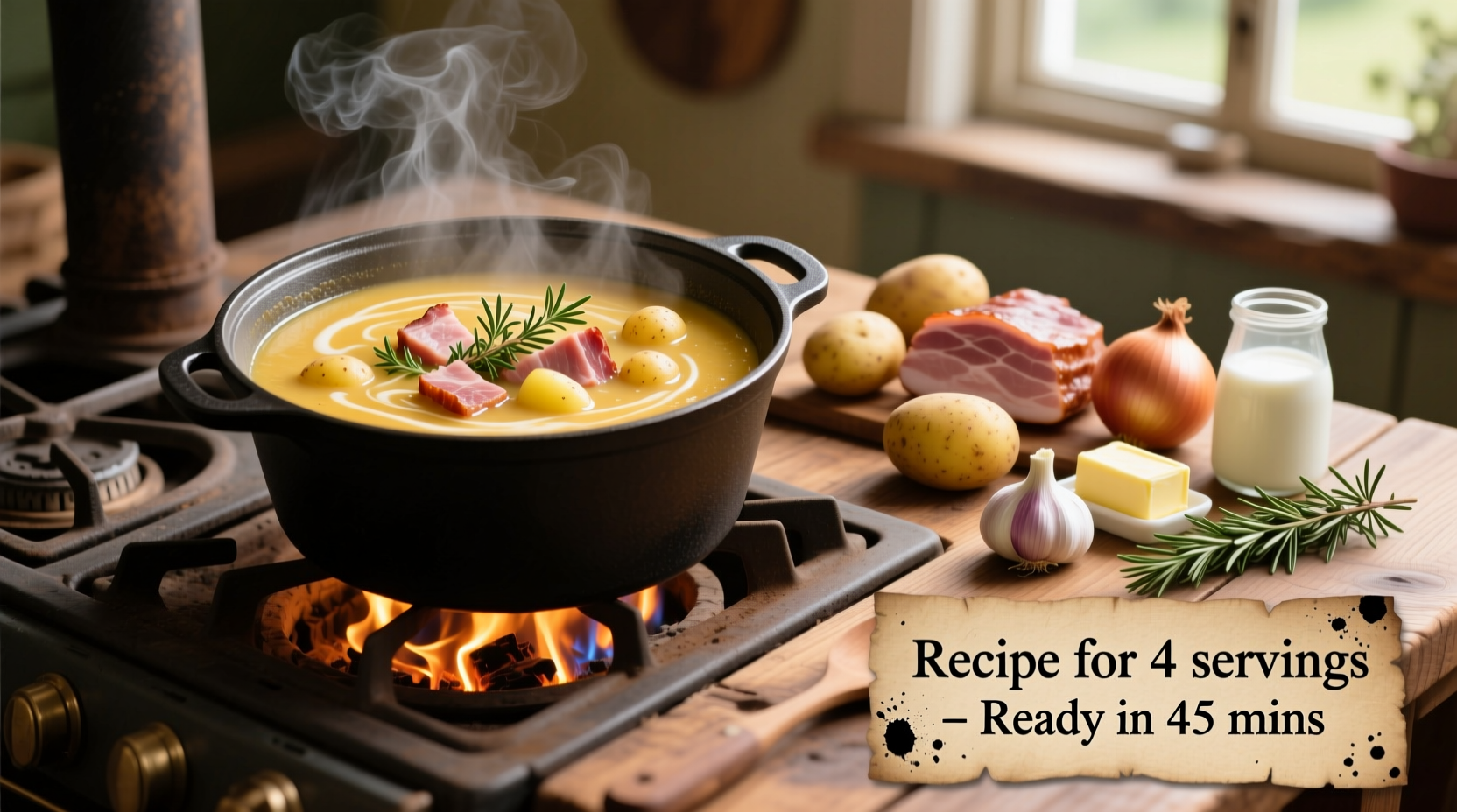 Perfect Ham Potato Soup Recipe: Creamy & Comforting in 45 Minutes