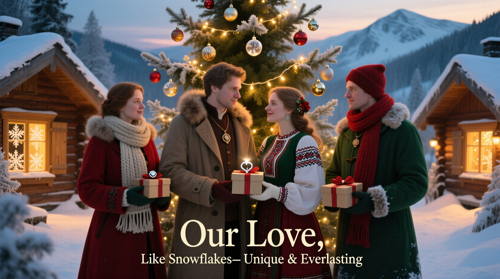 a christmas engagement cast