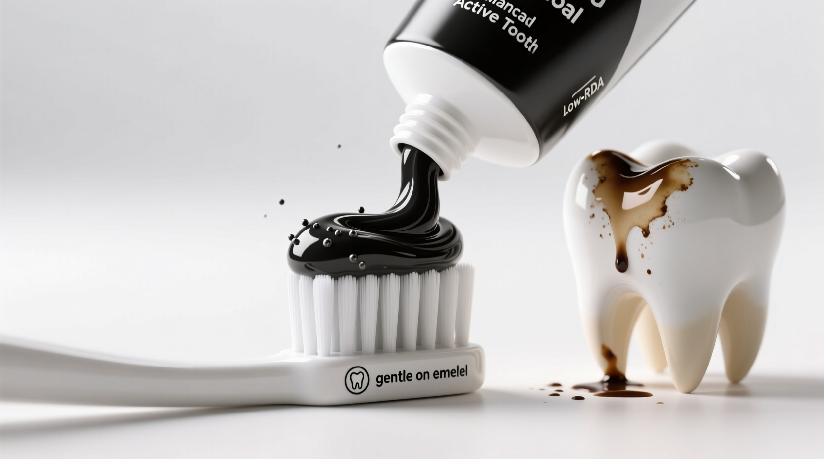 activated charcoal toothpaste coffee stains