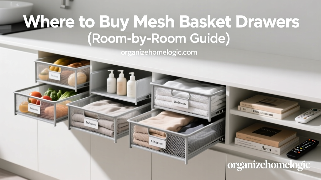 Where to Buy Mesh Basket Drawers (Room-by-Room Guide)