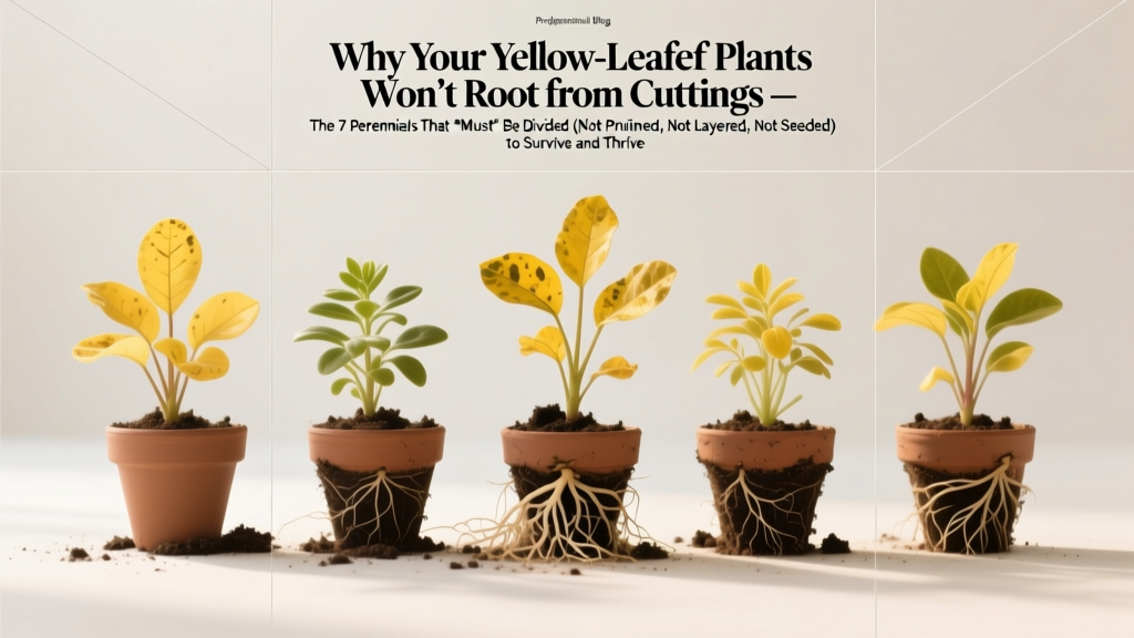 Perennials That Must Be Divided to Fix Yellow Leaves