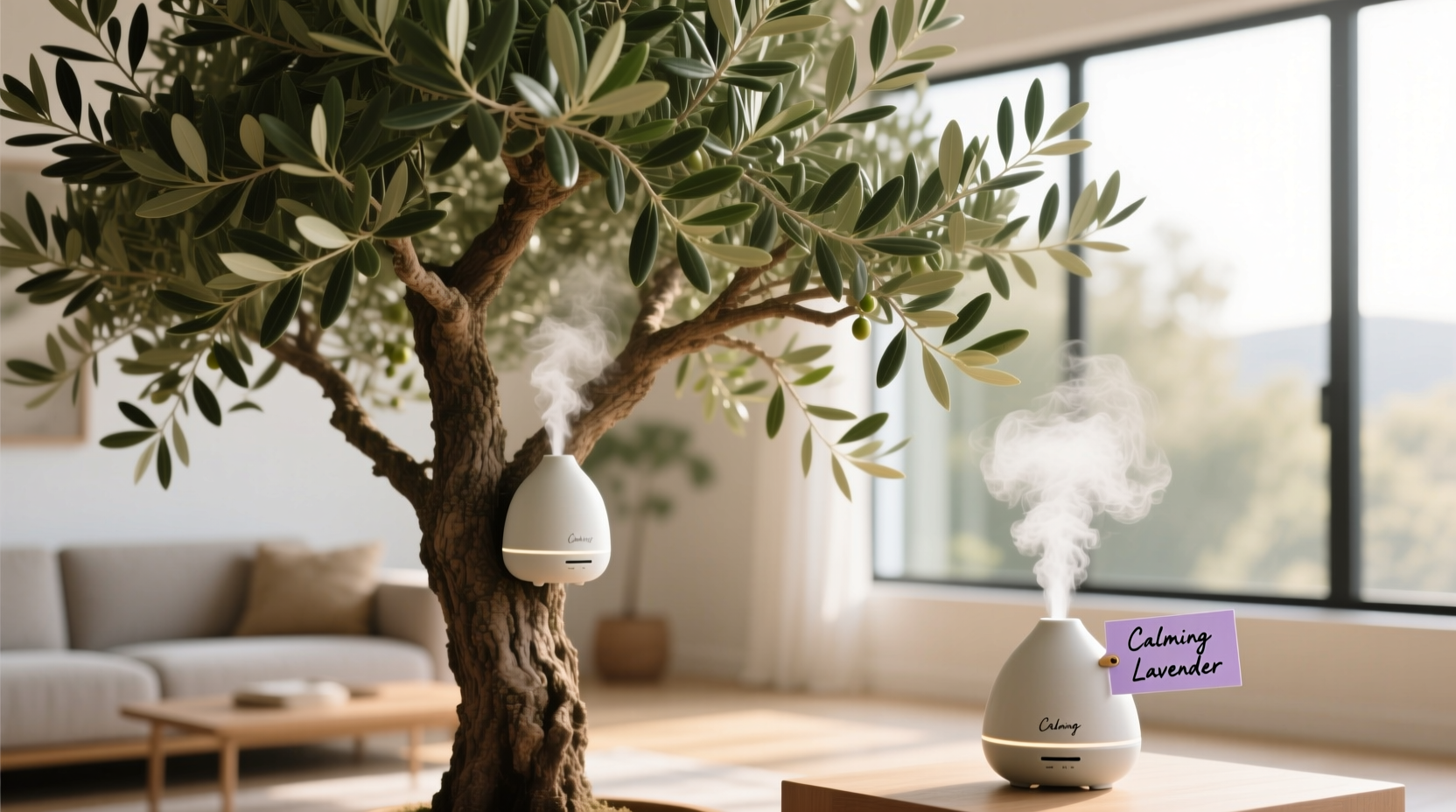 how to incorporate essential oil diffusers into your tree for subtle scenting