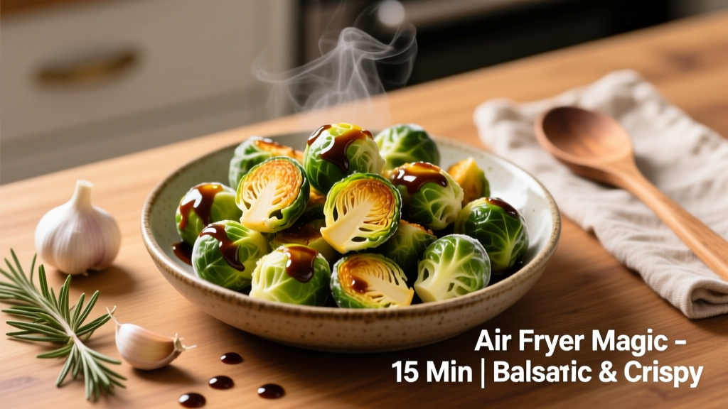 Crispy Balsamic Brussels Sprouts Air Fryer Recipe