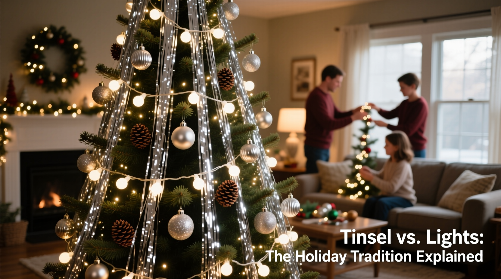 why do people put tinsel on christmas trees instead of just lights