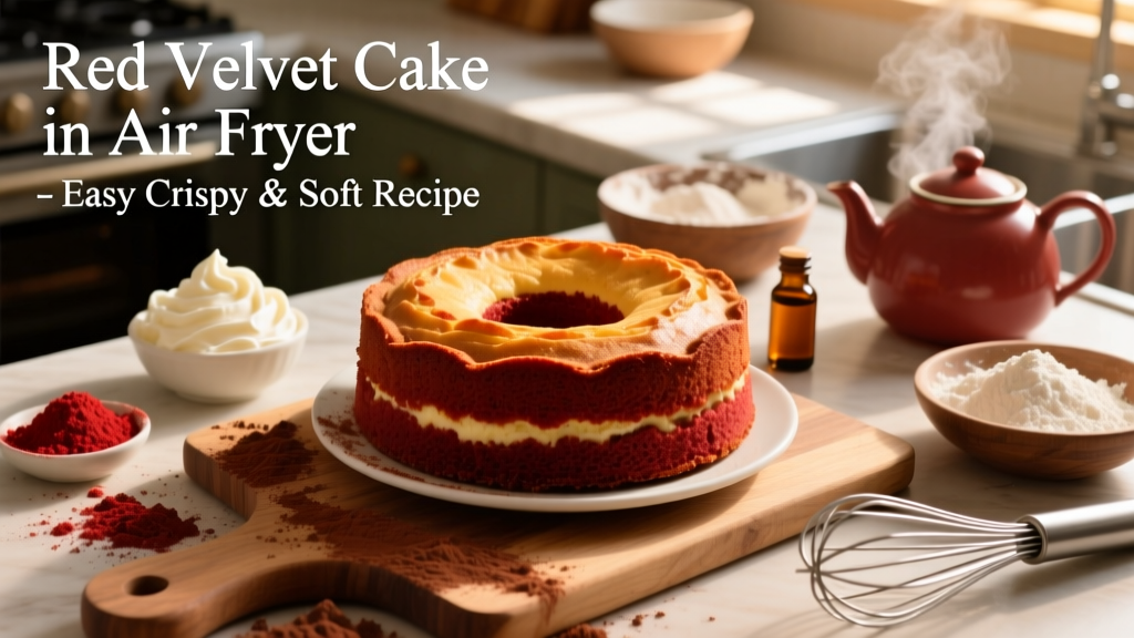 Red Velvet Cake in Air Fryer: Easy & Crispy-Soft Recipe