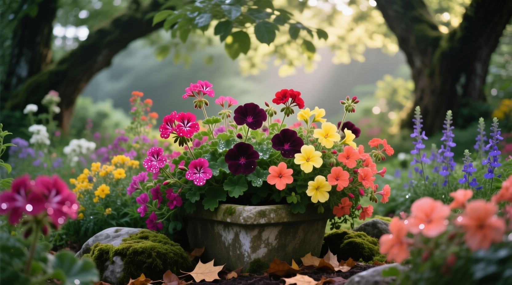 blooming annuals for shade
