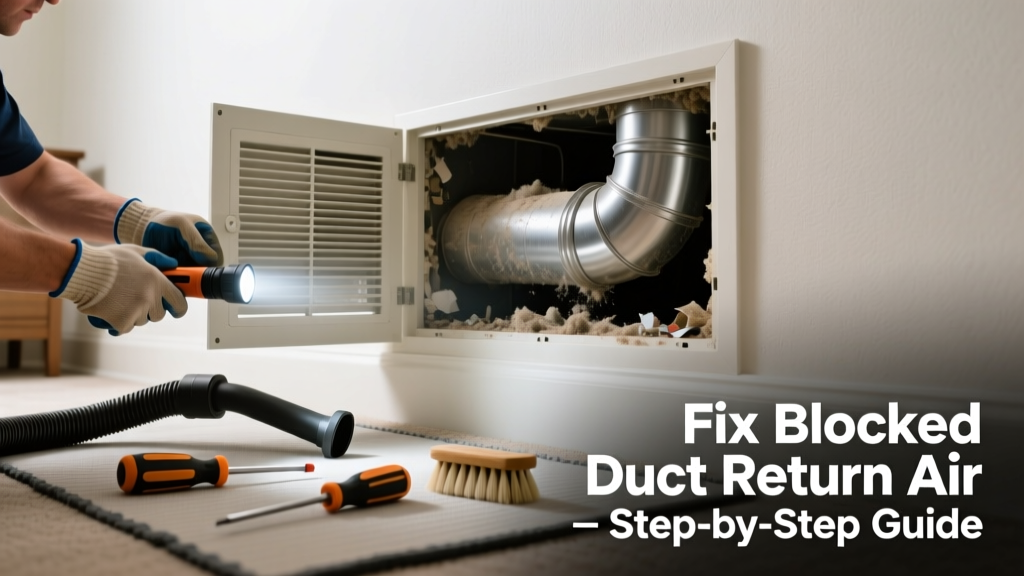 How to Fix a Blocked Duct Return Air System