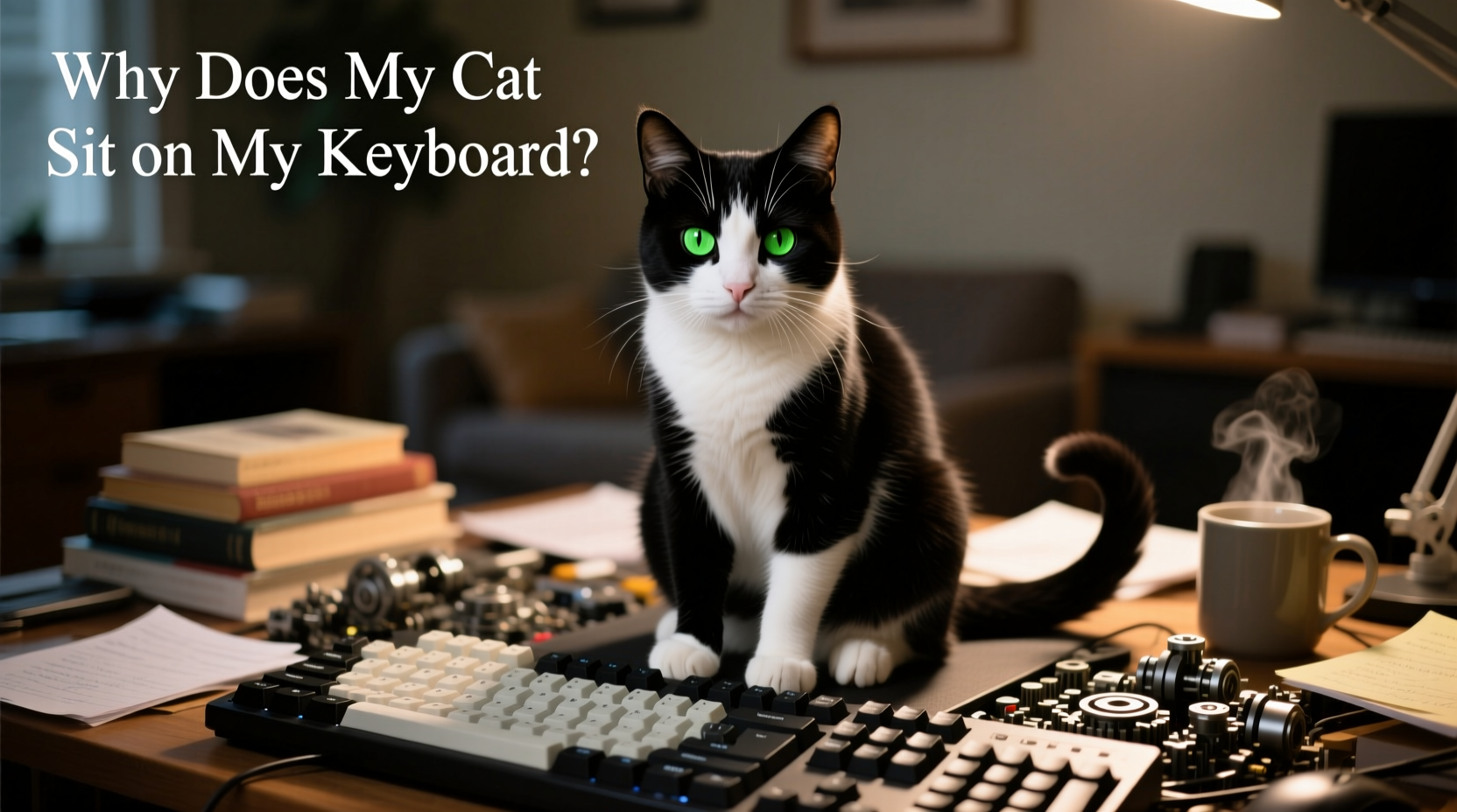 why does my cat sit on my keyboard feline psychology explained