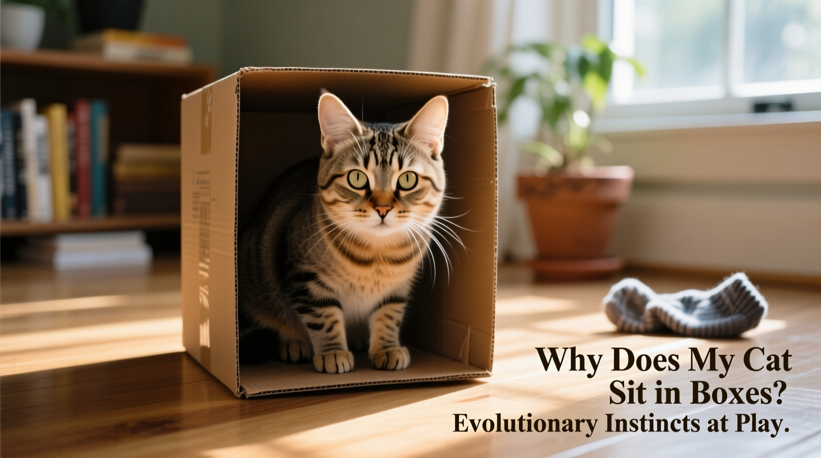 why does my cat sit in boxes evolutionary instincts at play
