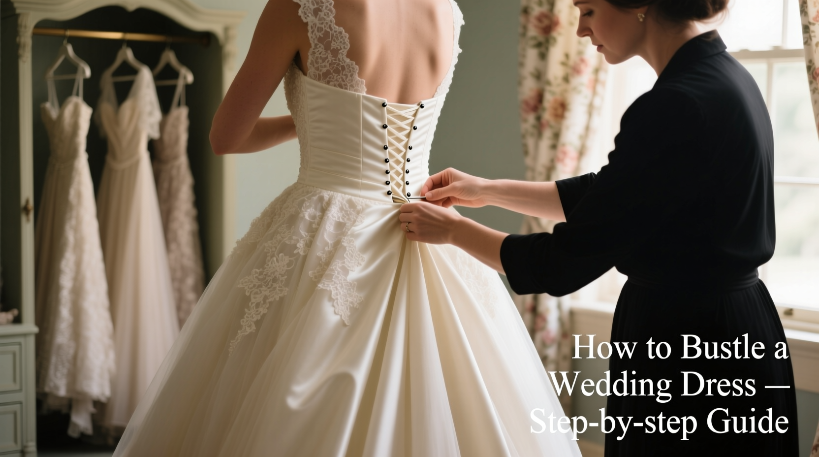 how to bustle a wedding dress