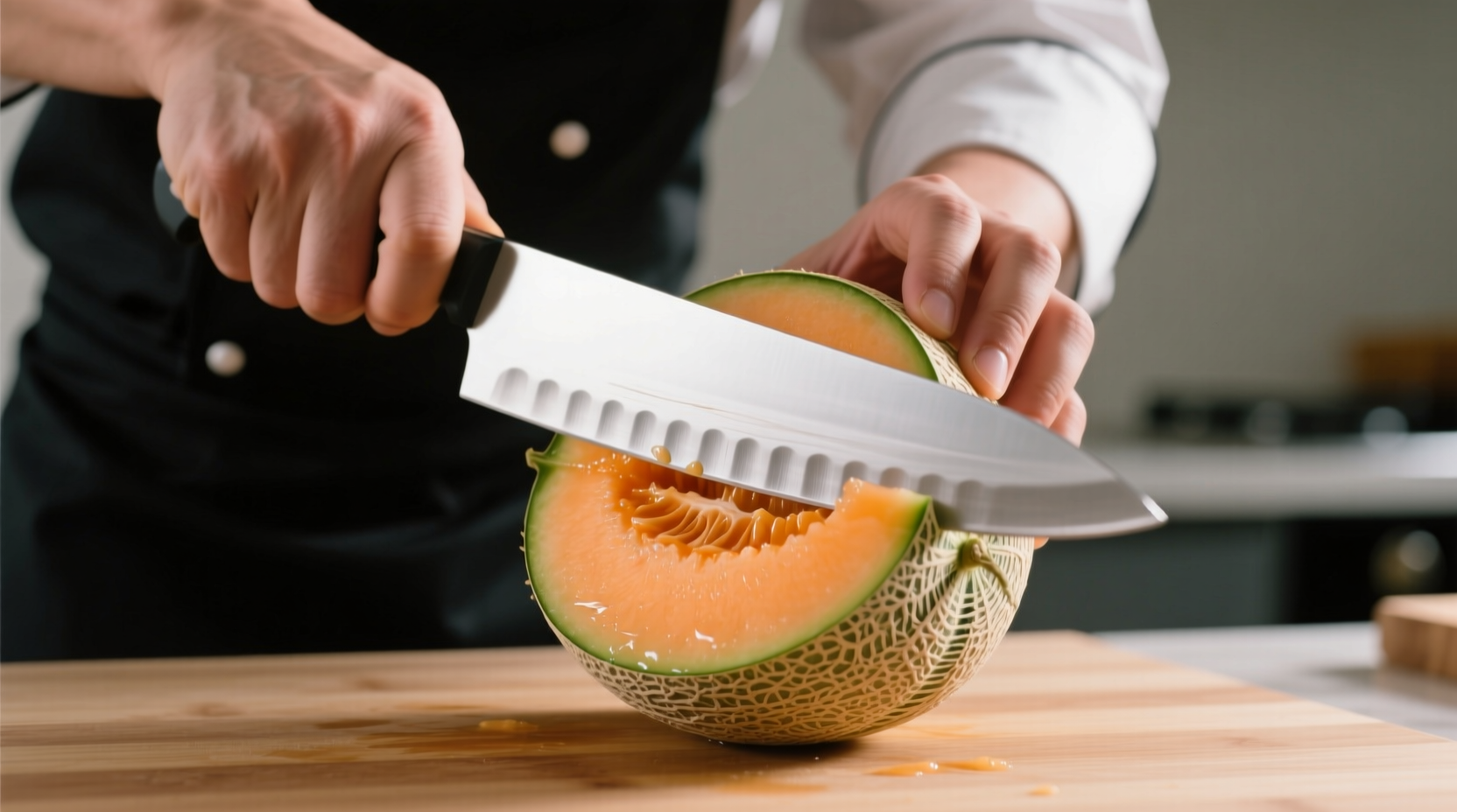 knife skills how to cut a cantaloupe video
