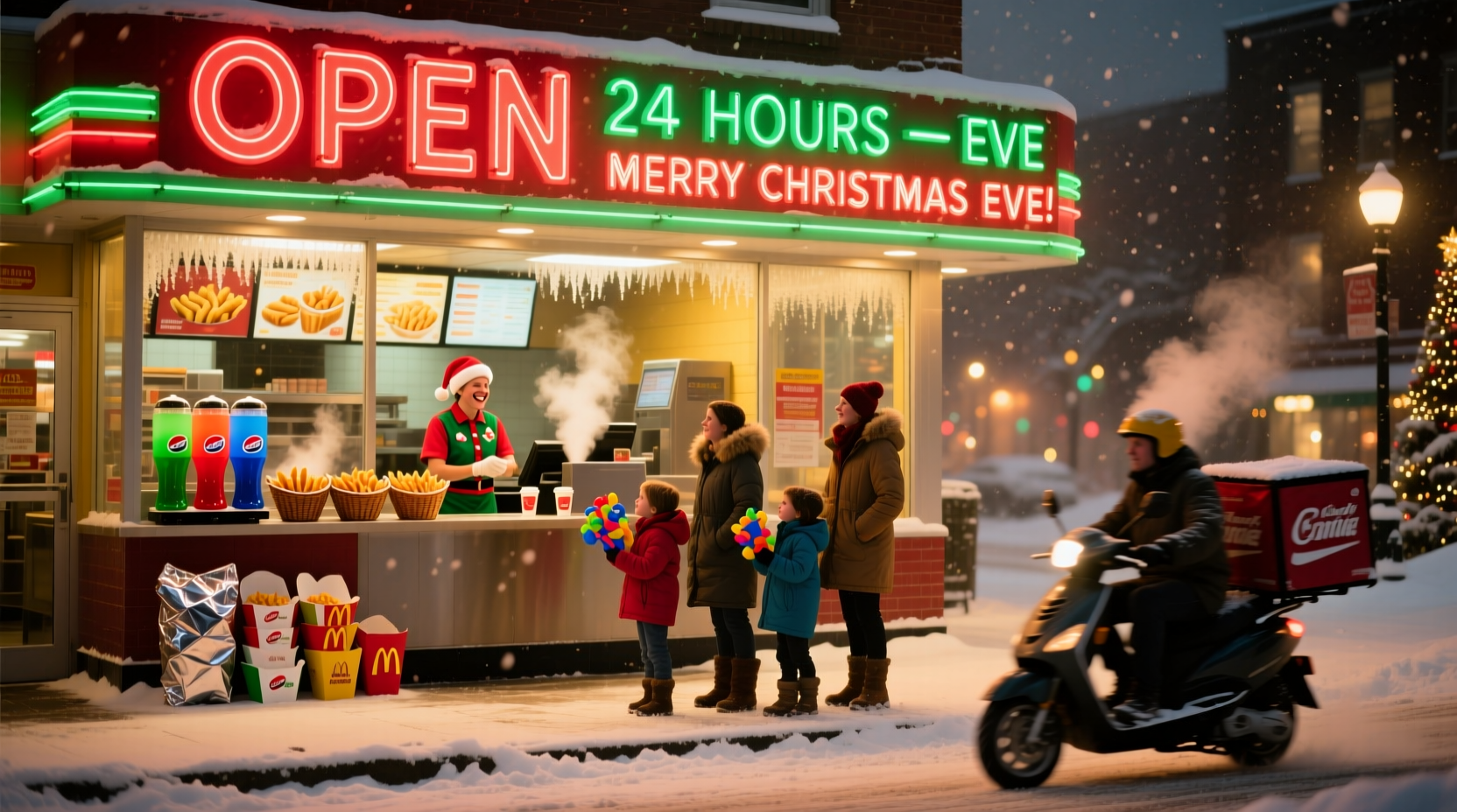 what fast food is open on christmas eve