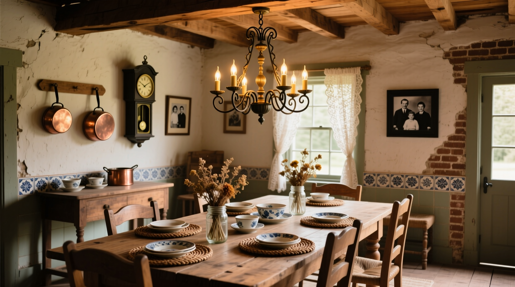 Tomato Jakes Durham dining room with rustic decor