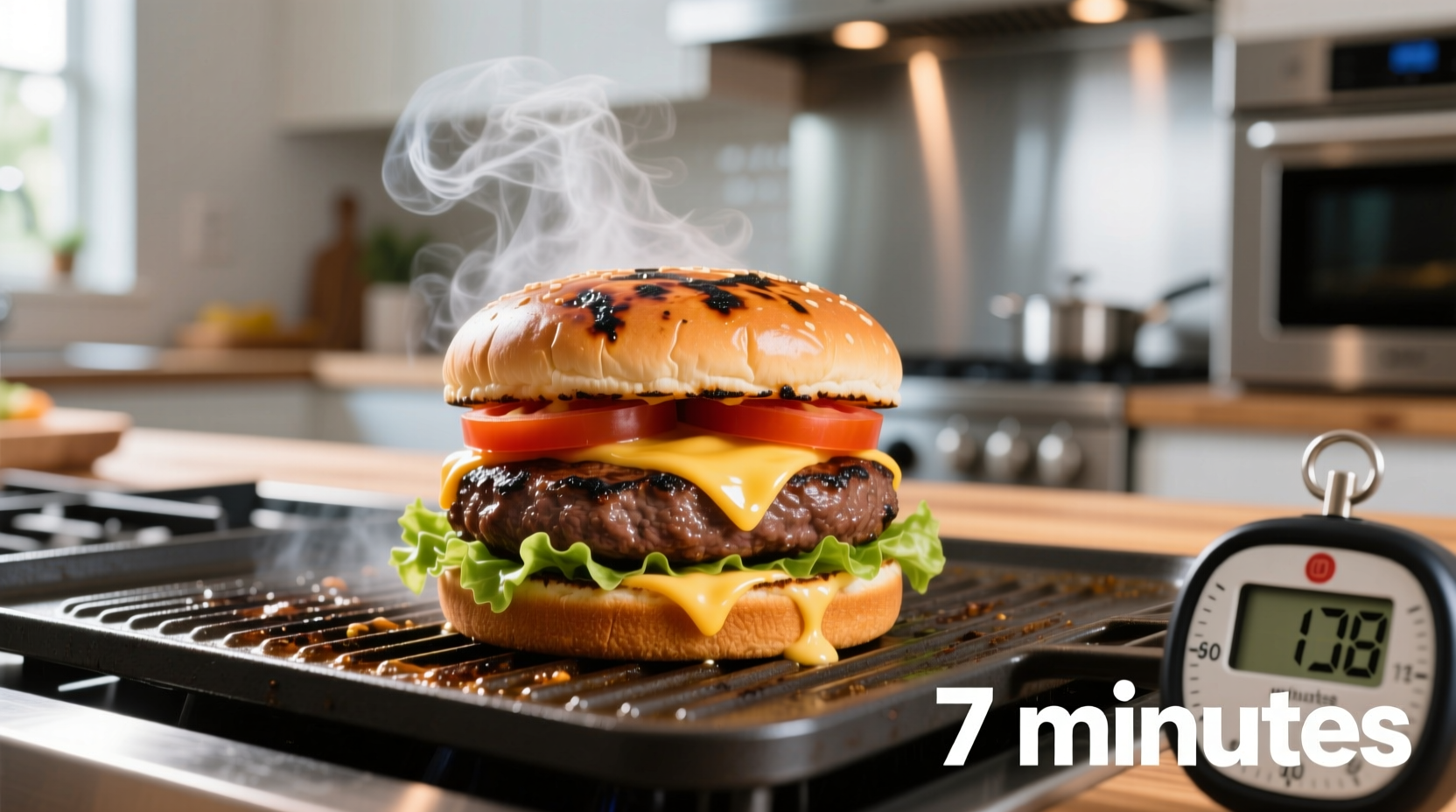 how long does it take to cook a burger