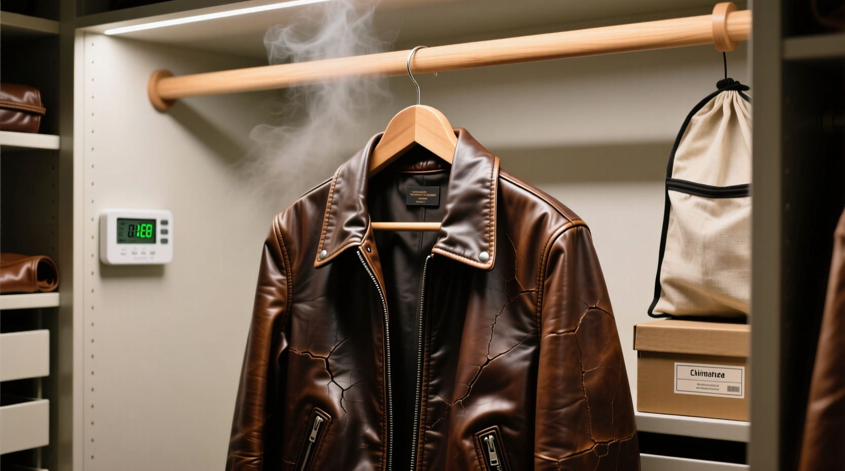 leather jacket storage closet organization tips