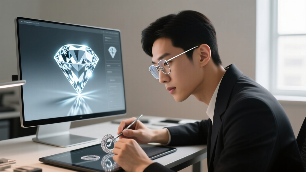 Close-up of a digital jeweler