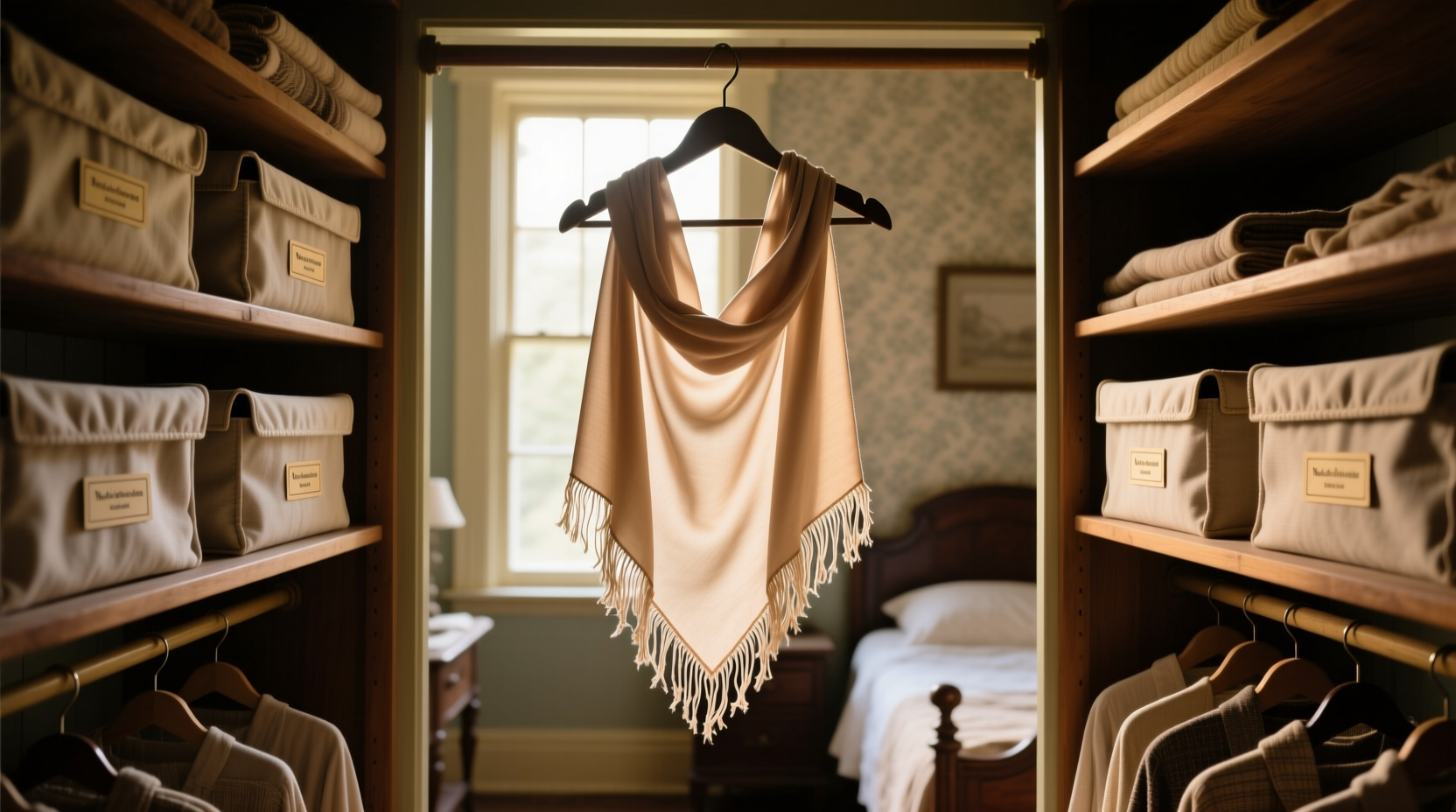 scarves hanging vs folding for fringe integrity