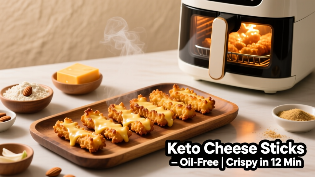 Keto Cheese Sticks in Air Fryer: Crispy & Oil-Free