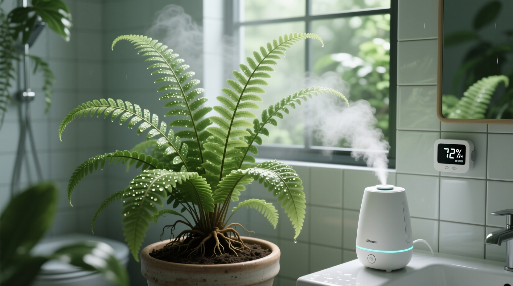 Fern Humidity: Humidifier vs Bathroom Steam