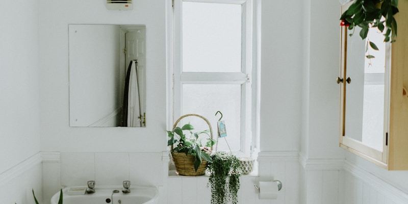 Spa-like bathroom with natural stone and rainfall shower