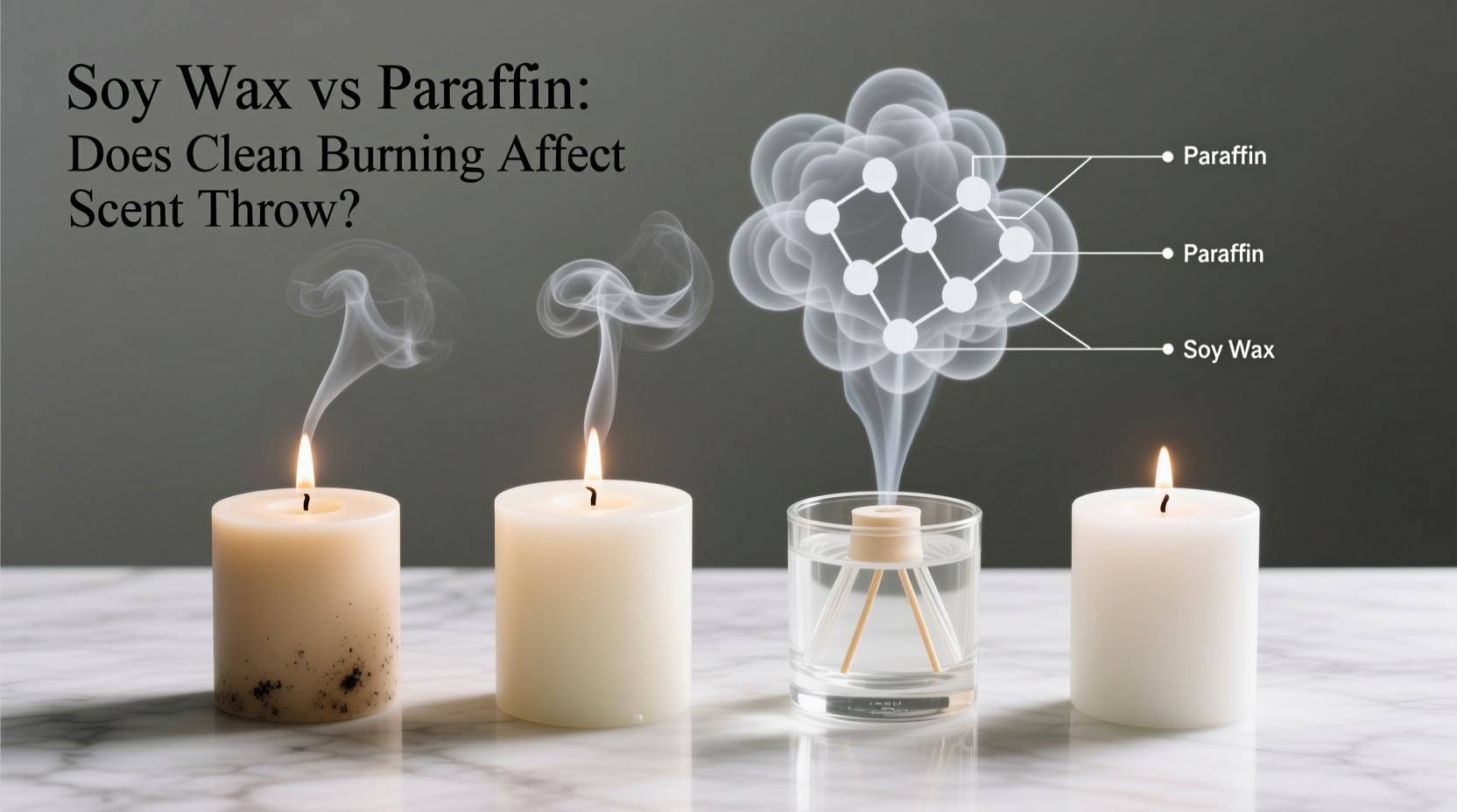 soy wax vs paraffin candles does clean burning actually affect scent throw
