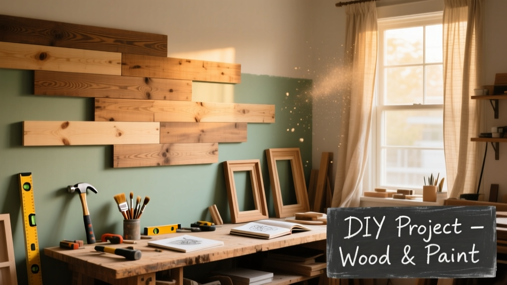DIY Accent Wall: Wood Plank or Painted Feature Wall