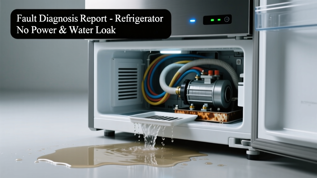 Refrigerator Leaking Water and Not Working at All