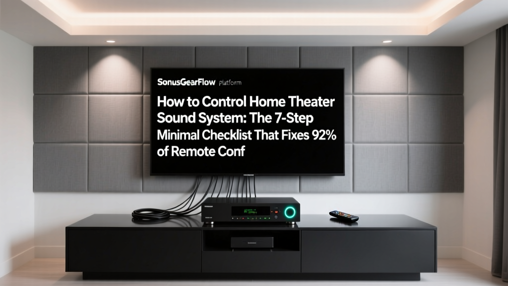 Home Theater Sound System Control Guide (2026)