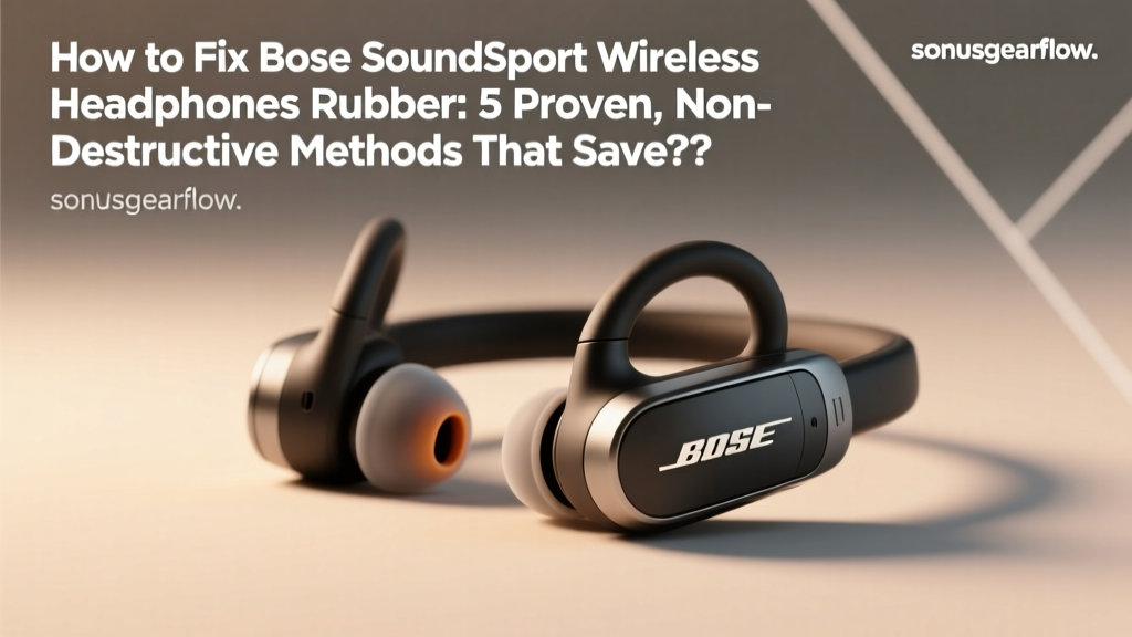 Fix Bose SoundSport Wireless Rubber (2026)