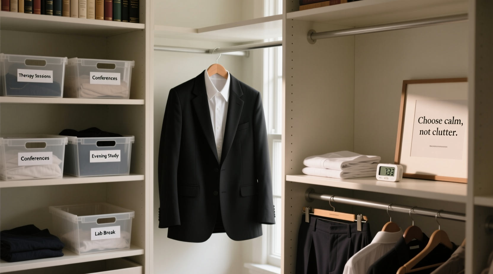 closet organization tips for psychology grad students